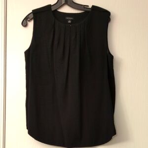Ann Taylor Classic Black Sleeveless Blouse
